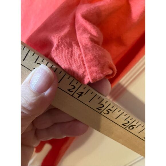 St John’s Bay Lace Trimmed Orange Tee 1X - Picture 9 of 10